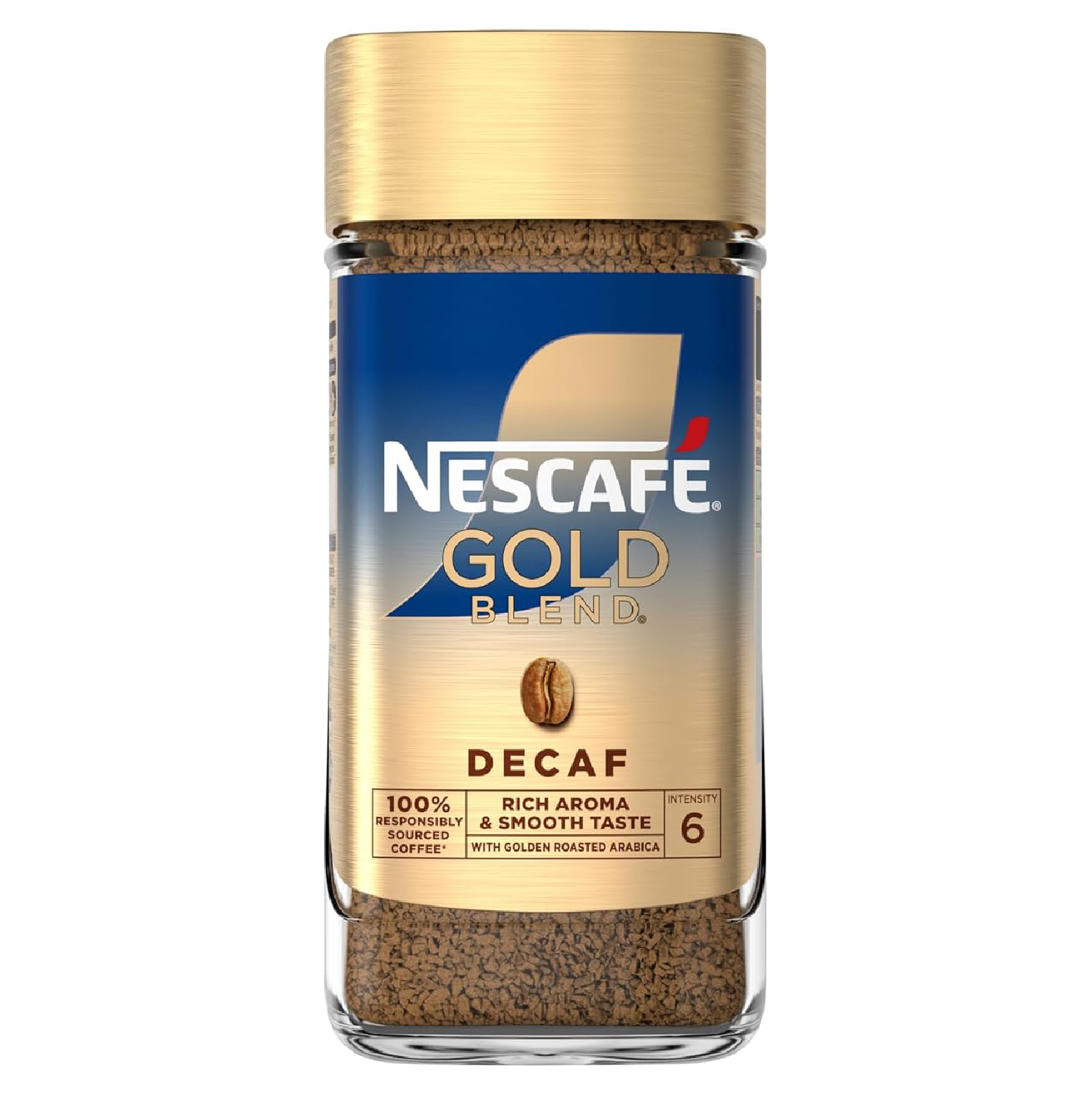 NESCAFÉ Gold Blend Decaf Instant Coffee 190g - Premium Decaffeinated Coffee