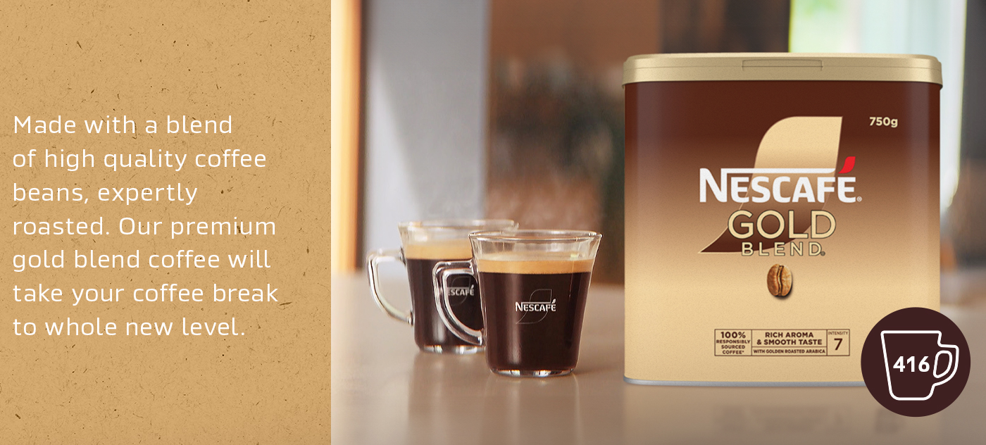 NESCAFÉ Gold Blend Instant Coffee 750g Tin | Premium Freeze-Dried Coffee