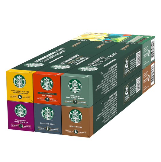 STARBUCKS Discovery Variety Pack Nespresso Capsules 60 - All Roast Types