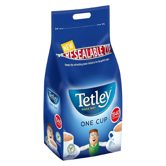 Tetley Original One Cup Black Tea Bags 1540 - Bulk Value Pack Rainforest Alliance