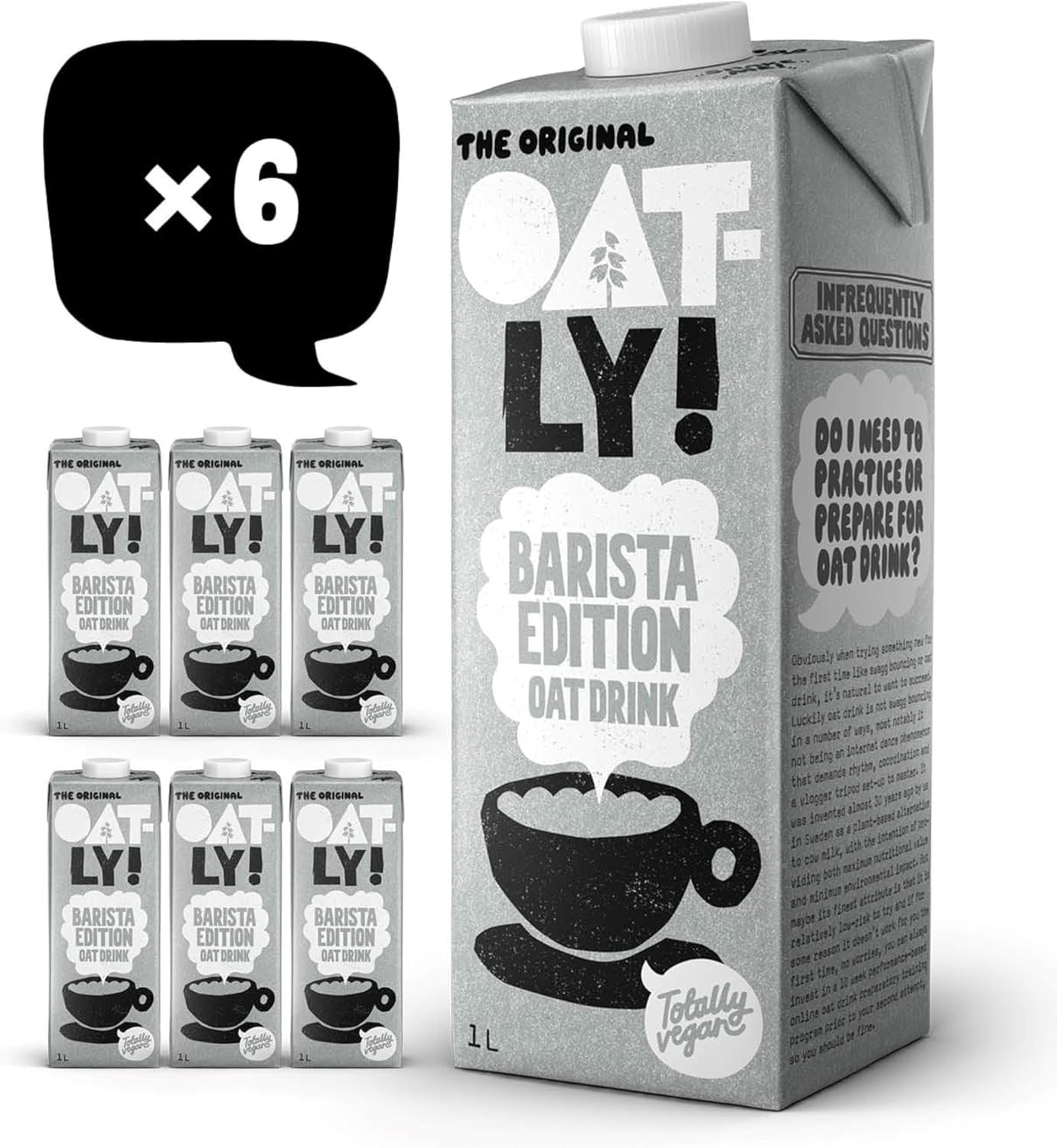Oatly Barista Oat Drink Long Life 6x1Litre