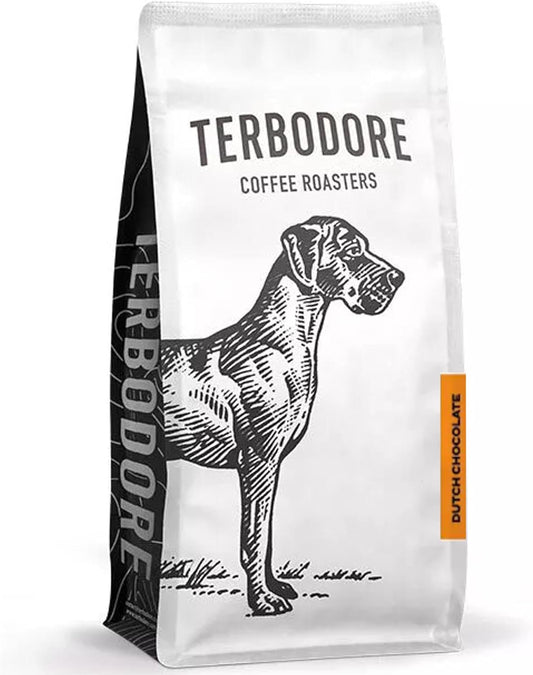Terbodore Dutch Chocolate Coffee Beans 1kg - Mocha Flavoured Whole Beans Medium Roast