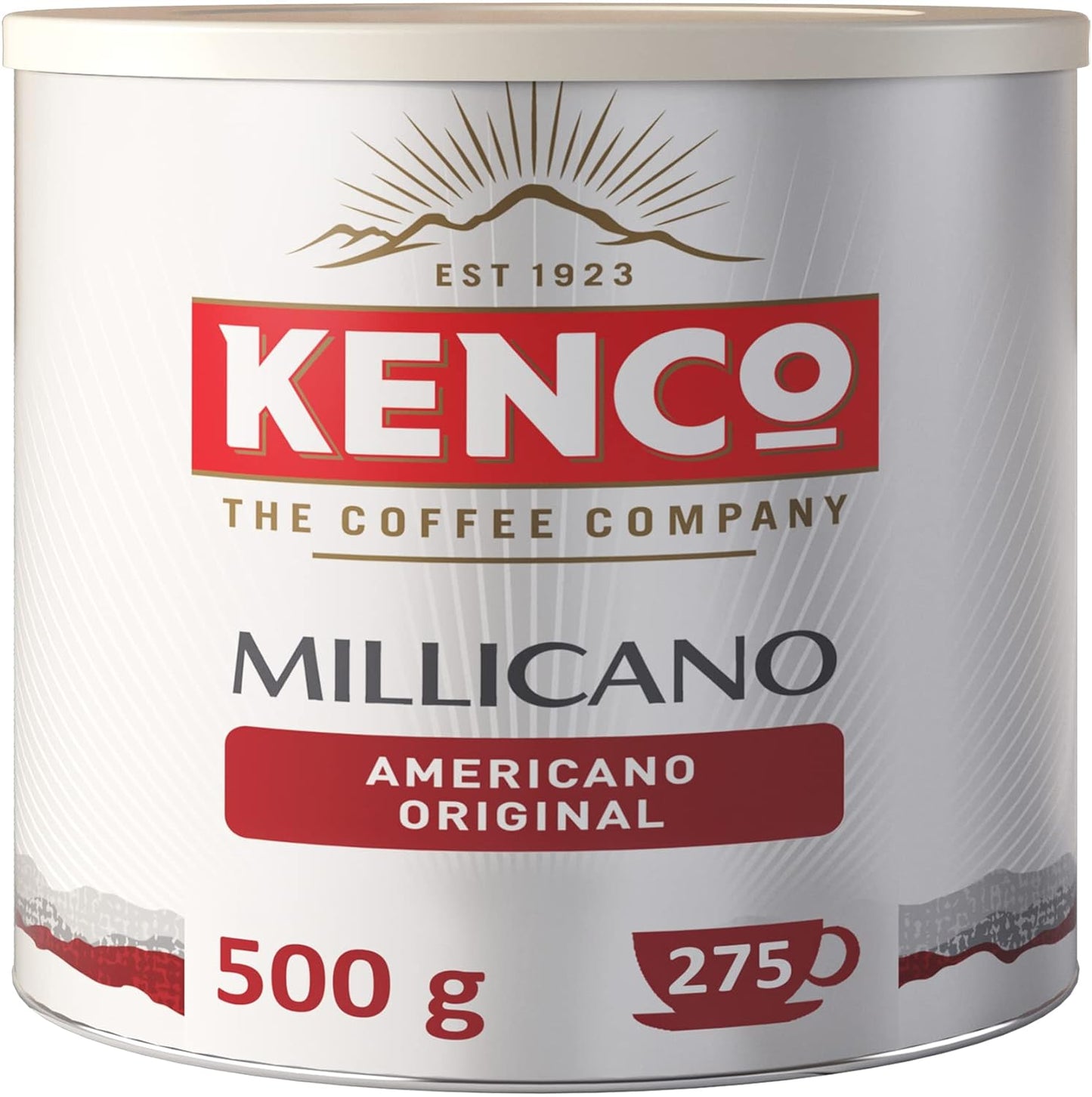Kenco Millicano Americano Instant Coffee 500g Tin - Premium Blend Milled Beans