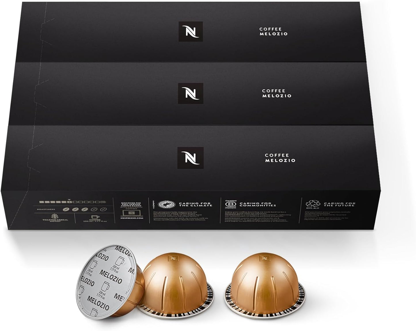 Nespresso Capsules VertuoLine Melozio 30 Count - Medium Roast Coffee Pods