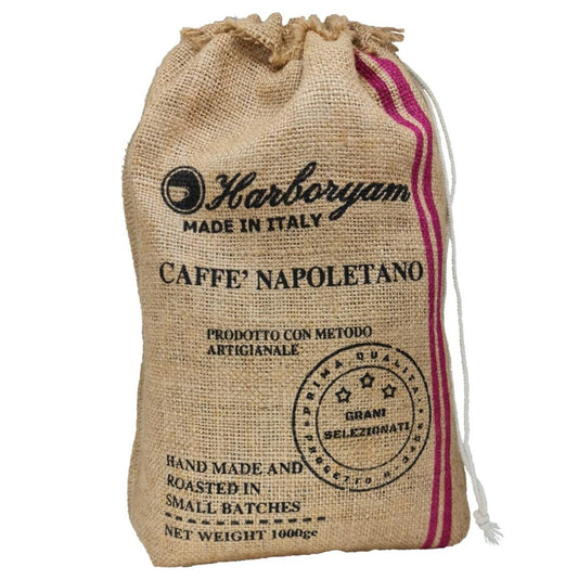 Harboryam Caffè Napoletano Coffee Beans 1kg - 100% Arabica Medium Roast Made in Italy