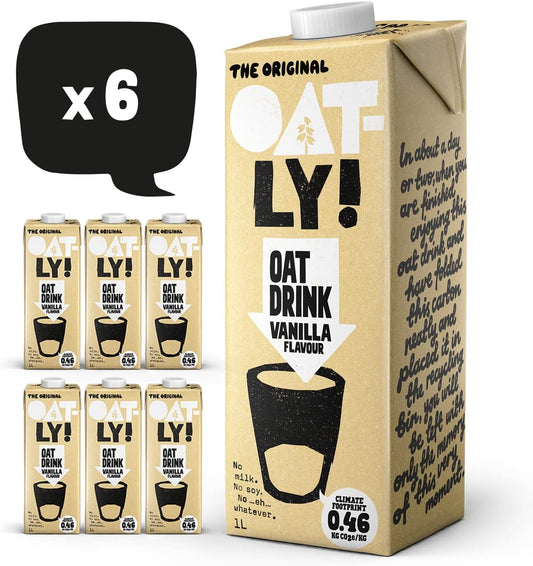 Oatly Vanilla Drink 1 Litre (Pack of 6)