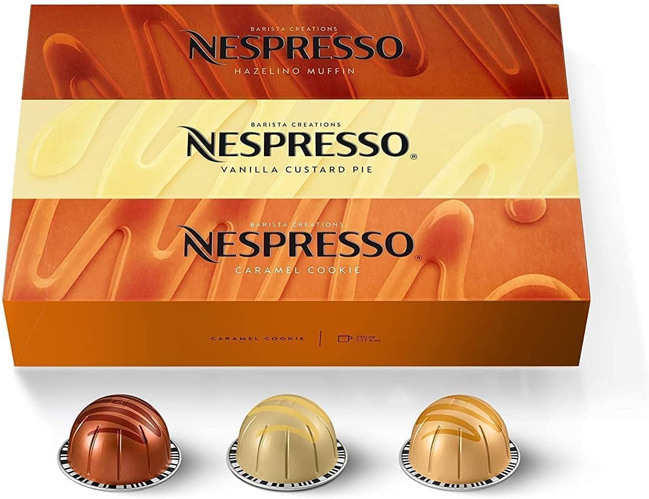 NESPRESSO VERTUO Vanilla Caramel Hazelnut 30 Capsules - Flavoured Coffee Pods