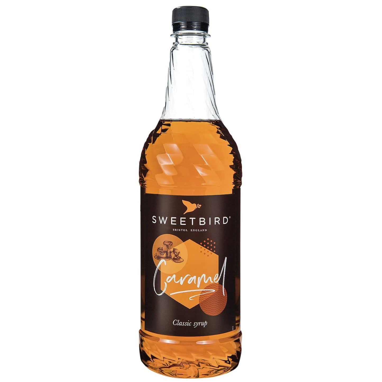 Sweetbird Caramel Syrup 1 Litre - Premium Coffee Syrup for Lattes