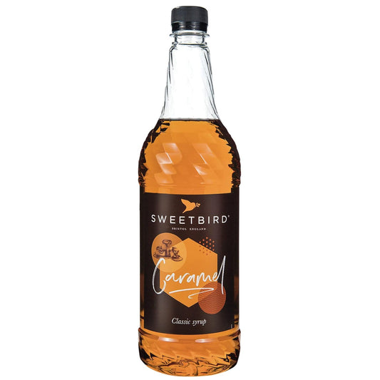 Sweetbird Caramel Syrup 1 Litre - Premium Coffee Syrup for Lattes