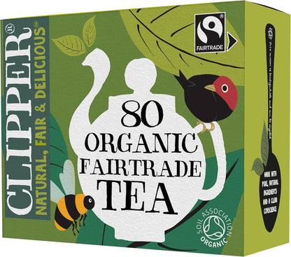 Clipper Organic Everyday Fairtrade Teabags 80 - Black Tea Biodegradable