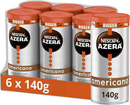 NESCAFÉ Azera Americano Instant Coffee 140g Pack of 6 - Rich Smooth Barista-ExpressCo