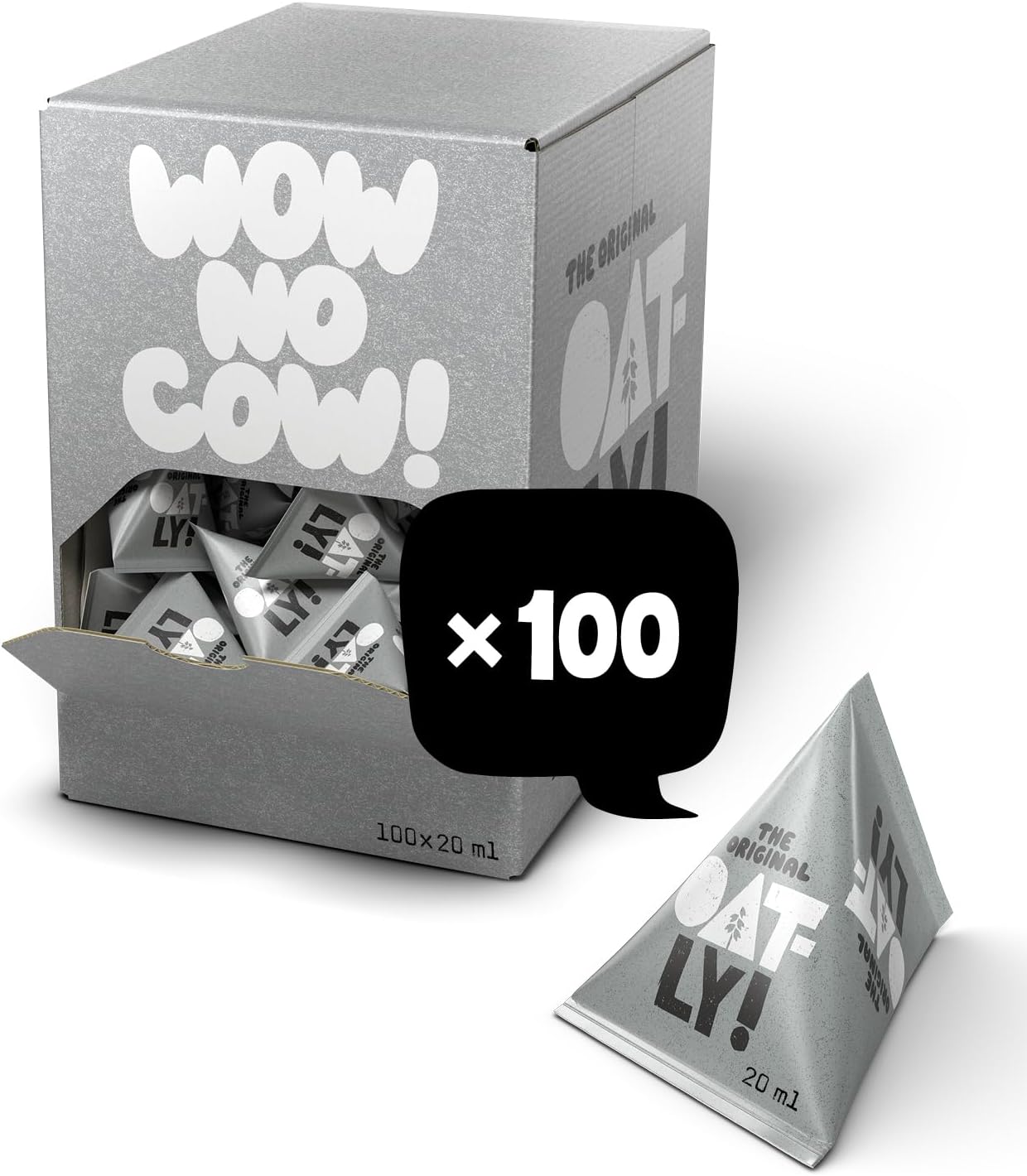 Oatly Oat Drink Long Life Single Serve 20ml - Pack of 100 | Plant-Based Milk Alternative