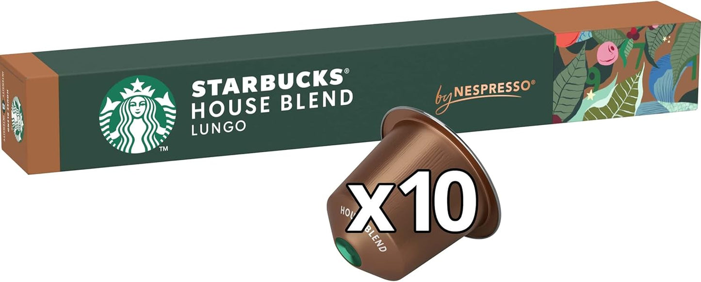STARBUCKS House Blend Nespresso Capsules 100 - Medium Roast Pods