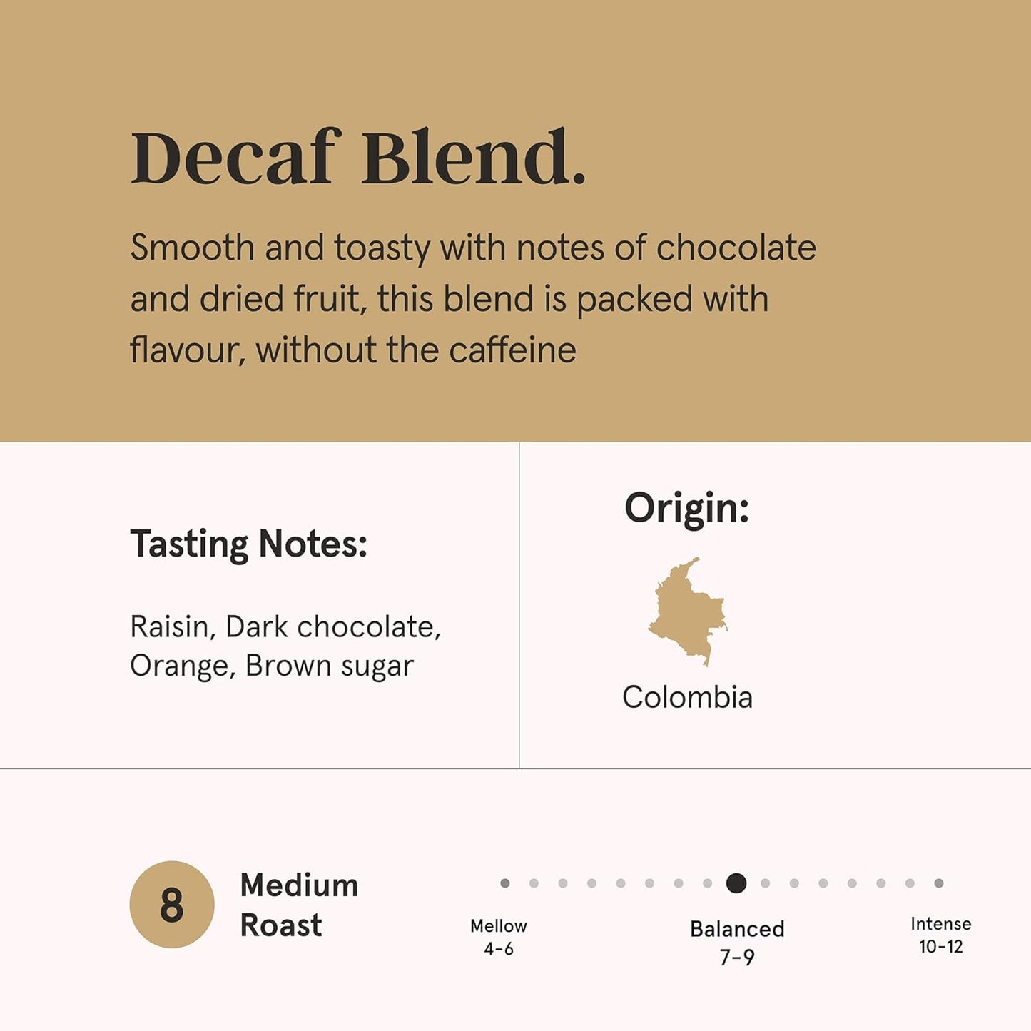 Grind Decaf House Blend Specialty Coffee Beans - 1kg Bag Medium Roast 100% Arabica-ExpressCo