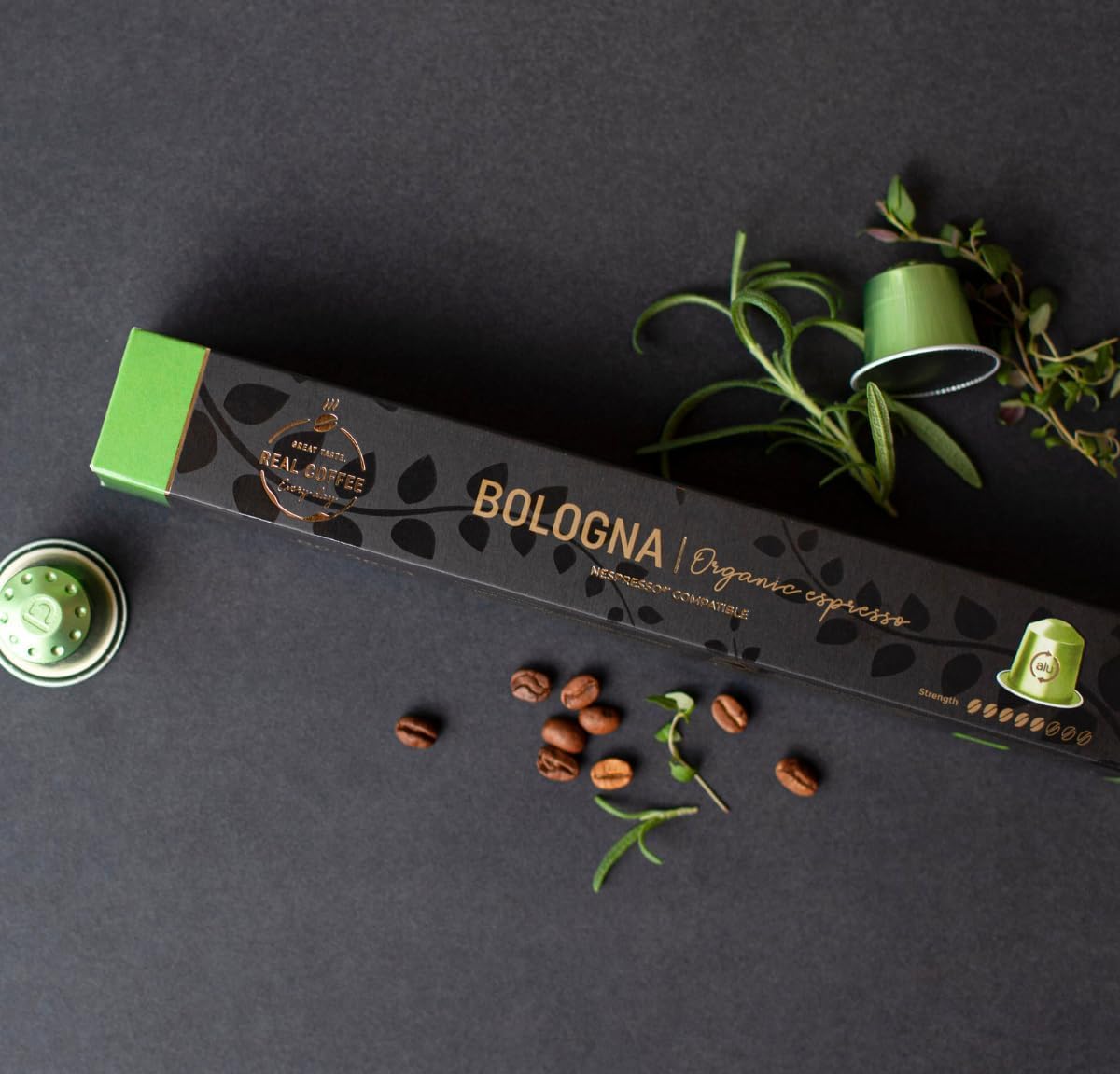Organic Bologna Blonde Espresso: Organic and Fair Trade by Heart | Smooth & Light | Made by Real Coffee | 100 Capsules Compatible with Nespresso | No pesticides and chemicals-ExpressCo