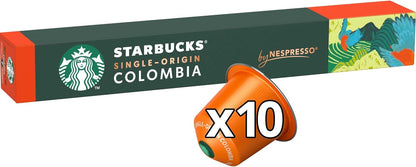 STARBUCKS Single-Origin Colombia Nespresso Capsules 100 - Medium Roast Pods