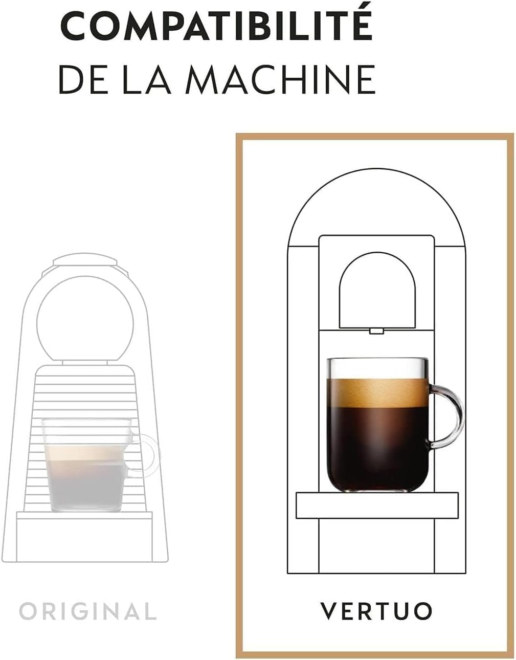 NESPRESSO VERTUO Vanilla Caramel Hazelnut 30 Capsules - Flavoured Coffee Pods