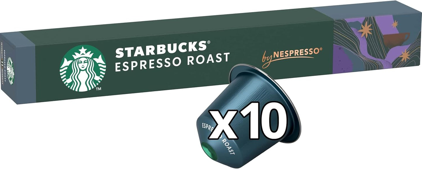 STARBUCKS Espresso Roast Nespresso Capsules 100 - Dark Roast Pods