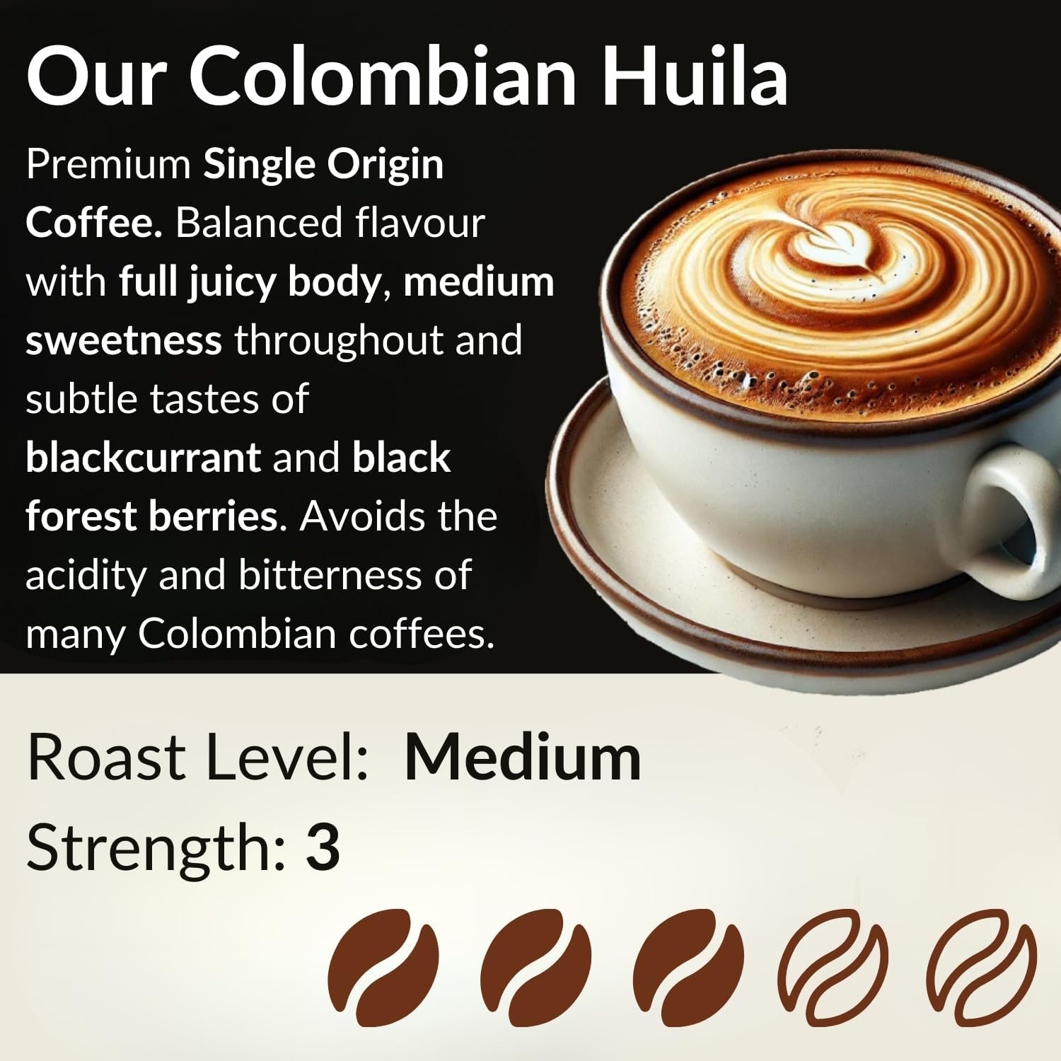 Spiller & Tait Pure Colombian Huila – Coffee Beans 1kg Bag – Top Speciality Columbian Coffee Beans Roasted in the UK – Gourmet Blend for Great Tasting Brew at Home-ExpressCo