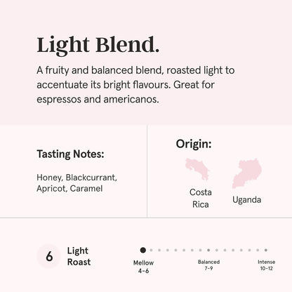 Grind Light Blend Specialty Coffee Beans 1kg - Light Roast 100% Arabica UK-ExpressCo