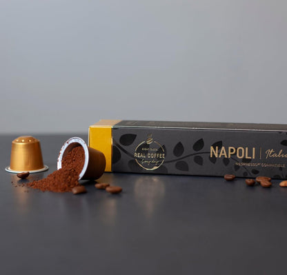 Blonde Roast Coffee Pods | 100 Nespresso Compatible Capsules | Fair Trade Napoli Espresso