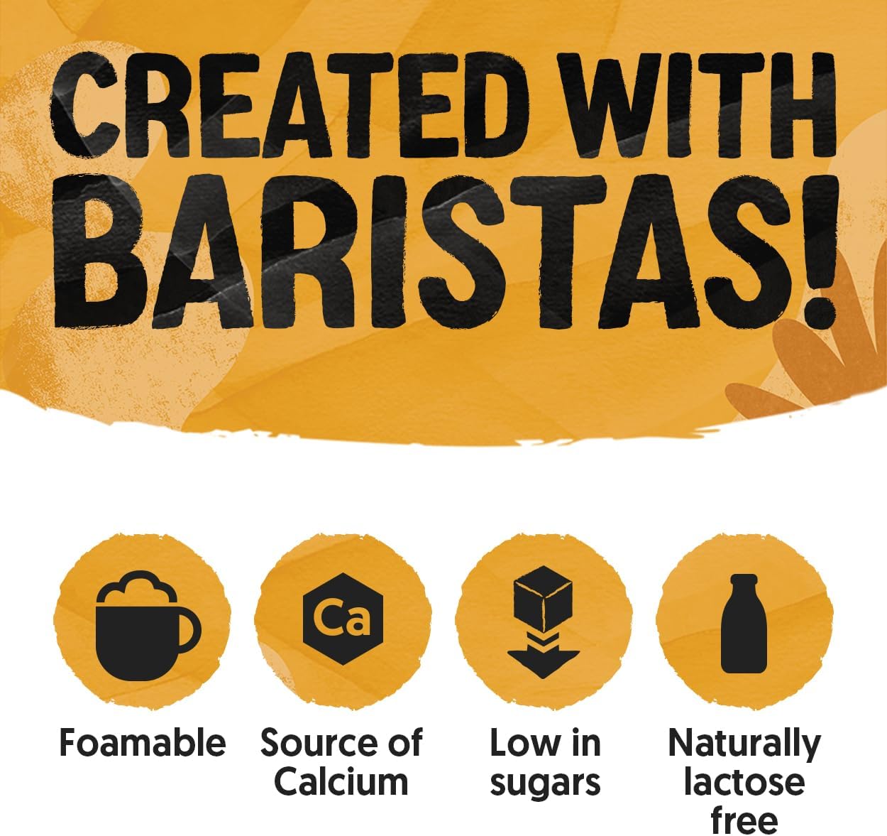 Alpro Barista Almond Plant-Based Long Life Drink - Great for Coffee Foam - Vegan Dairy Free & Lactose Free - 1L (Pack of 8)