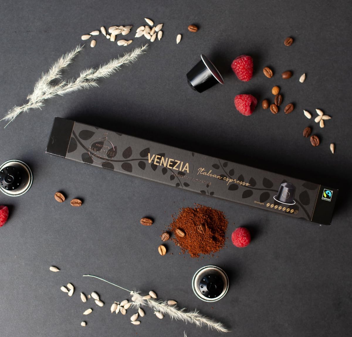 Venezia – 100 Coffee Pods | Strong Fair Trade Coffee Blend (70% Arabica, 30% Robusta)-ExpressCo