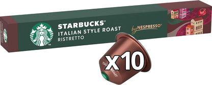 STARBUCKS Italian Style Roast Nespresso Capsules 60 - Dark Roast Pods
