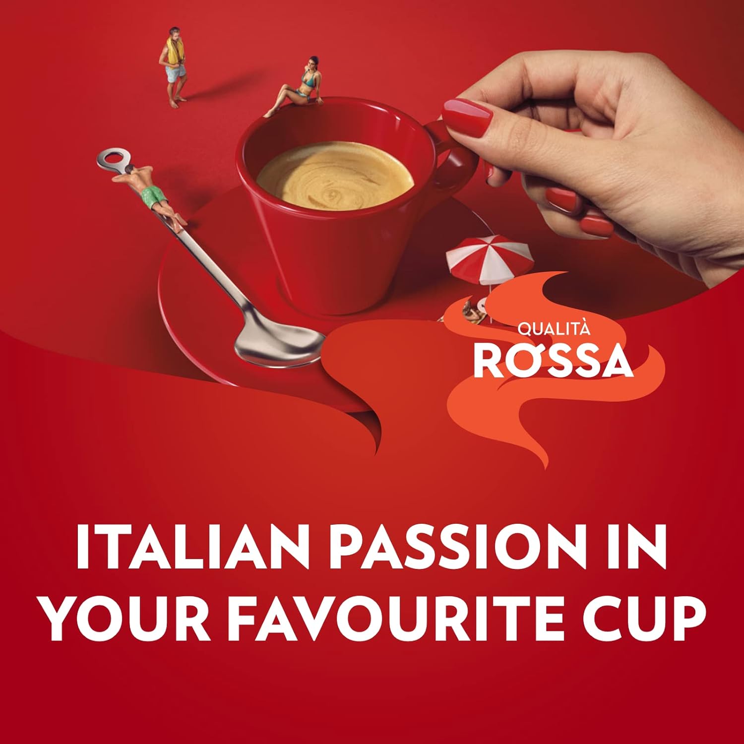 Lavazza Qualità Rossa Coffee Beans 1kg - Premium Italian Arabica Robusta Blend-ExpressCo