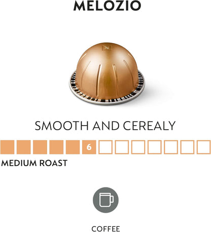 Nespresso Capsules VertuoLine Melozio 30 Count - Medium Roast Coffee Pods