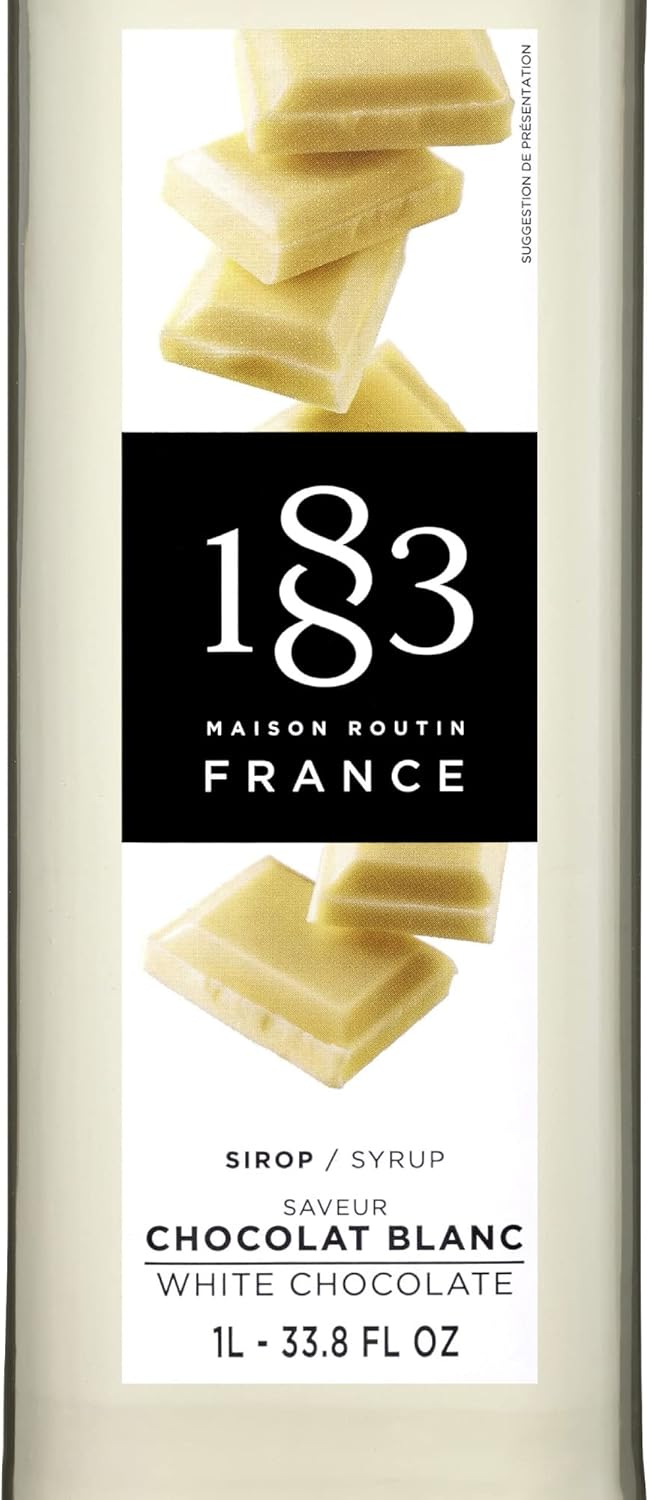 Premium White Chocolate Syrup by 1883 Maison Routin - 1L