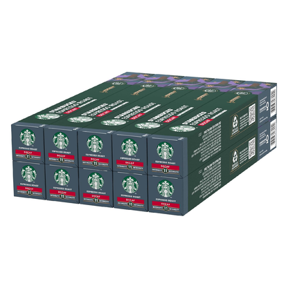 STARBUCKS Decaf Espresso Roast Nespresso Capsules 100 - Dark Roast Decaf Pods