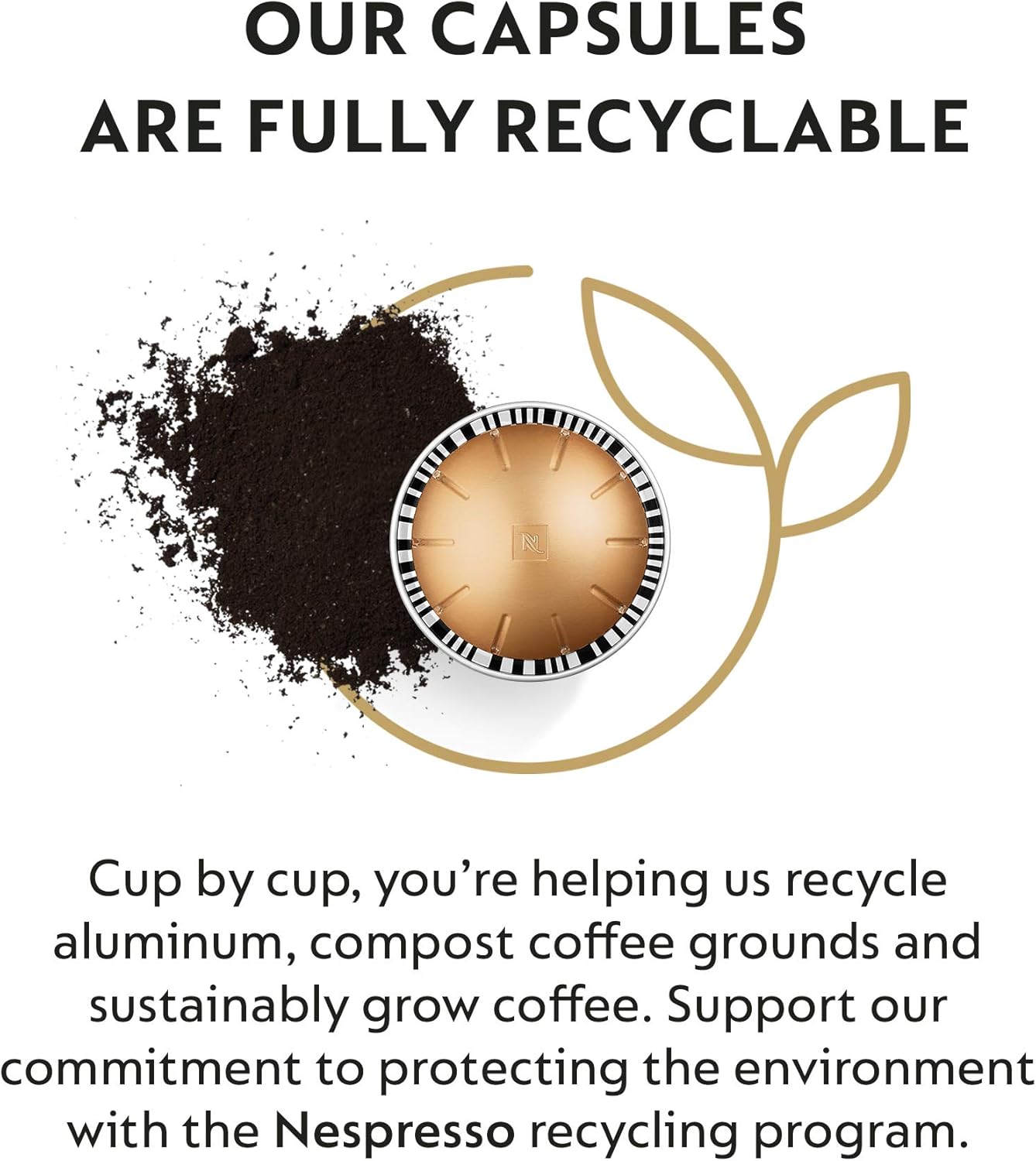 Nespresso Capsules VertuoLine Melozio 30 Count - Medium Roast Coffee Pods