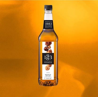 Premium Roasted Hazelnut Syrup by 1883 Maison Routin - 1L