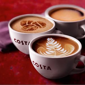 Costa Coffee Signature Blend Whole Beans 1kg - Premium Medium Roast Coffee Beans (Pack of 5)