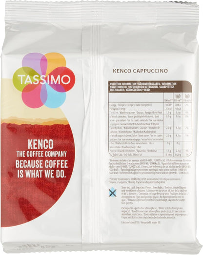 Tassimo Kenco Cappuccino Coffee Pods x8 (Pack of 5, Total 40 Drinks)-ExpressCo