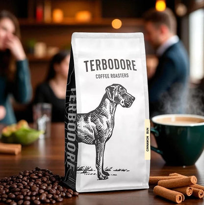 Terbodore Cinnamon Coffee Beans 1kg - Flavoured Whole Beans Medium Roast