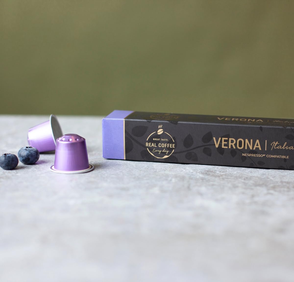 Verona – 100 Nespresso Compatible Pods | Smooth Medium Roast with 100% Arabica | Mild, Round Flavour with Notes of Chocolate & Caramel