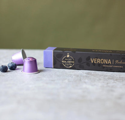 Verona – 100 Nespresso Compatible Pods | Smooth Medium Roast with 100% Arabica | Mild, Round Flavour with Notes of Chocolate & Caramel