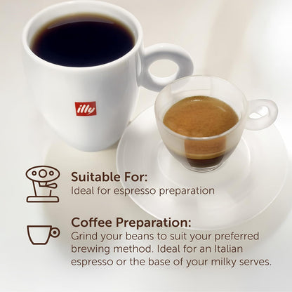 illy Classico Coffee Beans Medium Roast 250g Tin - 100% Arabica Whole Beans-ExpressCo