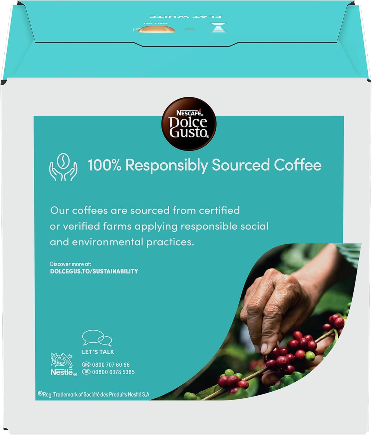 NESCAFÉ DOLCE GUSTO Flat White Coffee Pods 48 - Creamy Milk Coffee Capsules