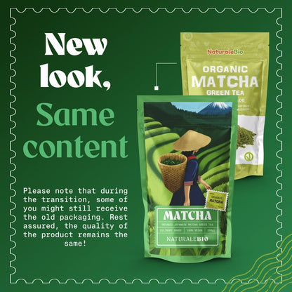 Organic Japanese Matcha Green Tea Powder - Culinary Grade 200g | Uji Kyoto Premium Quality