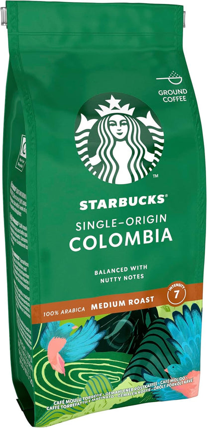 STARBUCKS Single-Origin Colombia Medium Roast Ground Coffee 200g Pack of 6-ExpressCo