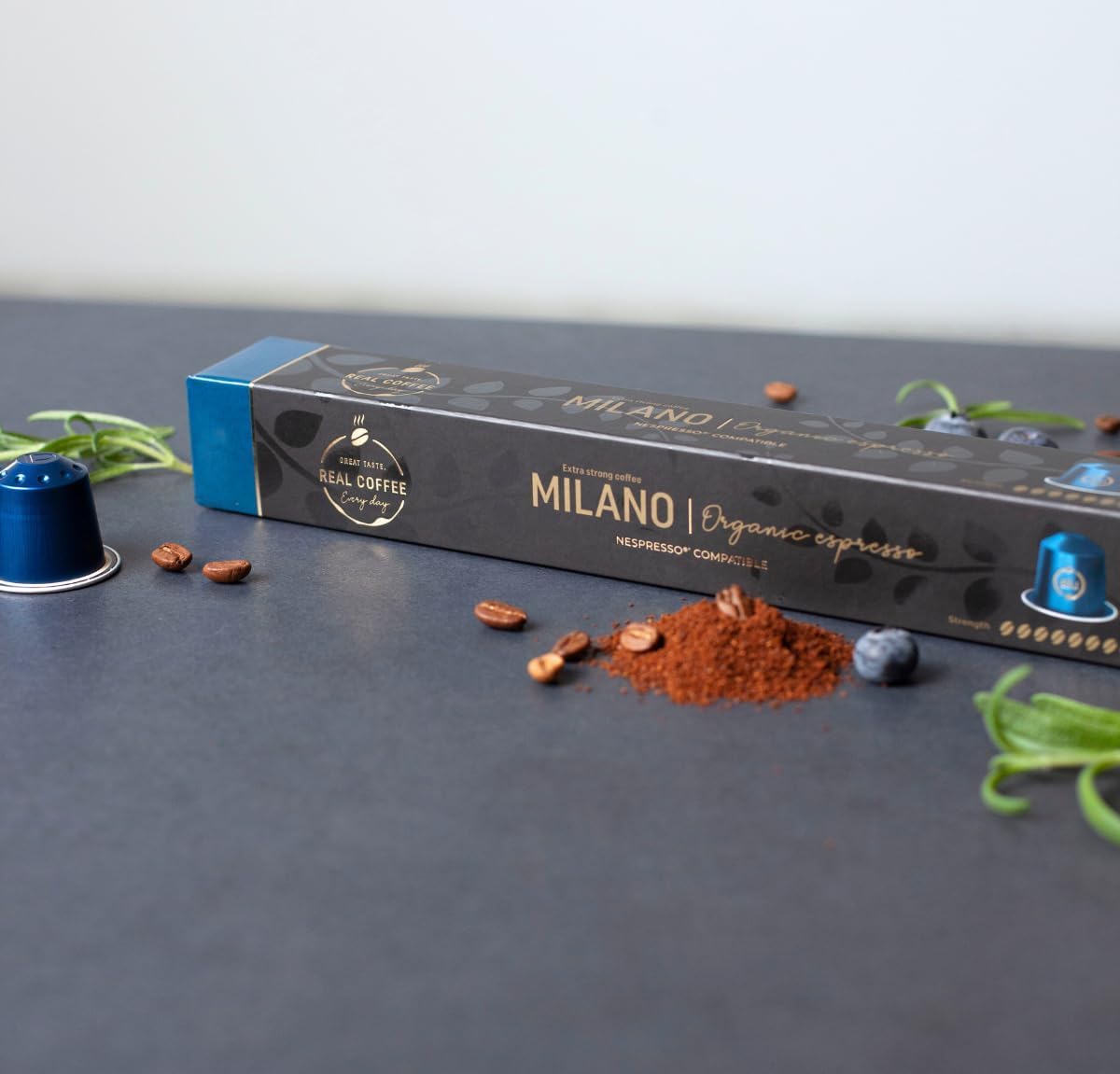 Milano Extra Strong Organic Espresso Pods | 100 Nespresso Compatible Capsules | Dark Roast Coffee-ExpressCo
