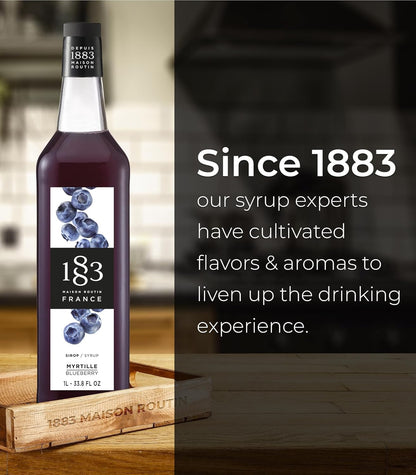 Premium Blueberry Syrup by 1883 Maison Routin - 1L