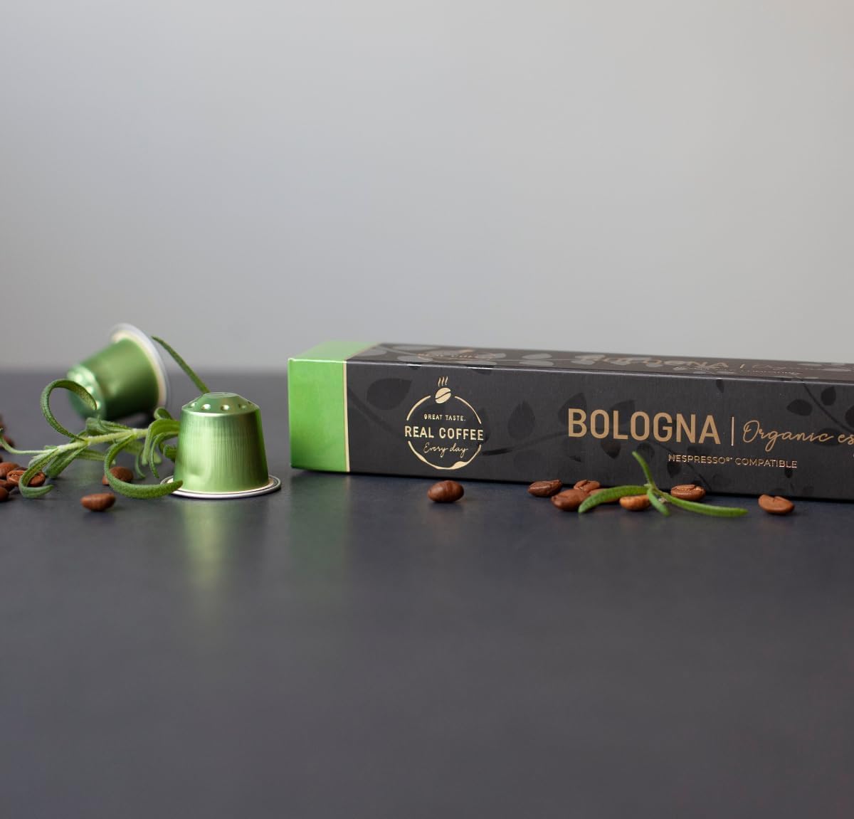 Organic Bologna Blonde Espresso: Organic and Fair Trade by Heart | Smooth & Light | Made by Real Coffee | 100 Capsules Compatible with Nespresso | No pesticides and chemicals-ExpressCo