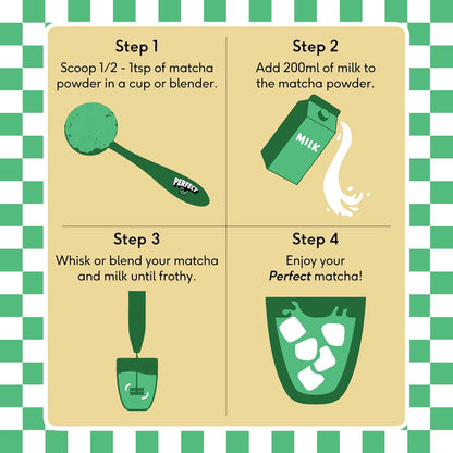 Perfect Ted | Vanilla Bean 75g | Ceremonial Grade Latte Powder | Japanese Matcha Tea Powder | Matcha Fuel (30 Servings)