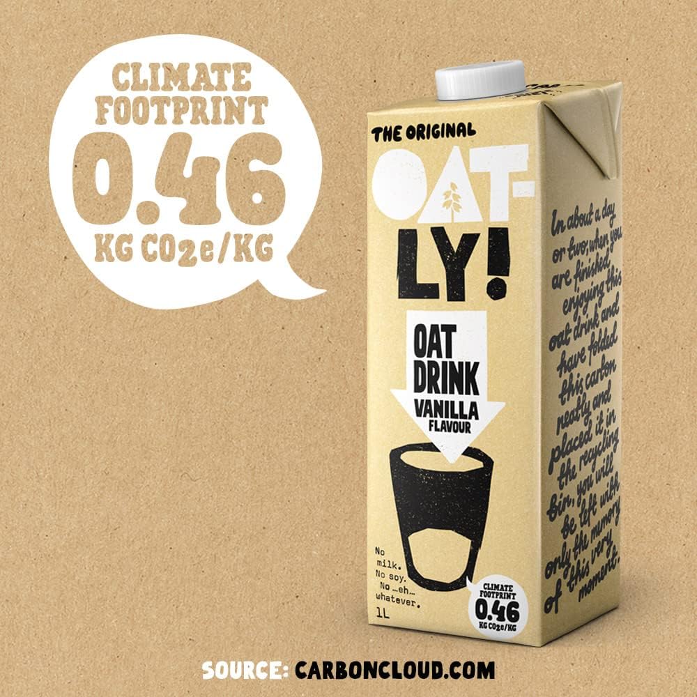 Oatly Vanilla Drink 1 Litre (Pack of 6)