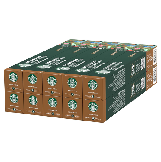 STARBUCKS House Blend Nespresso Capsules 100 - Medium Roast Pods