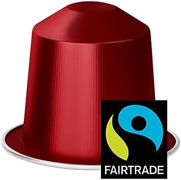 Real Kick-Starter | Italian Robusta Beans | Velvety Crema | Roma Espresso: 100 capsules compatible with Nespresso | 100% Dark | Fair Trade Certified